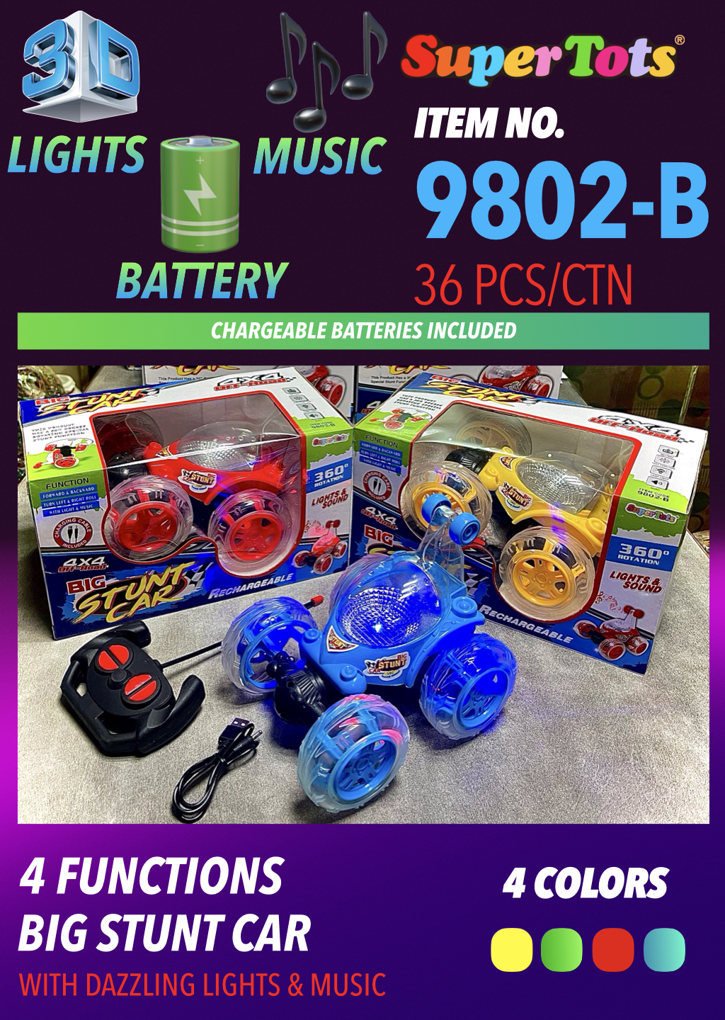 4 Function Big Stunt Car